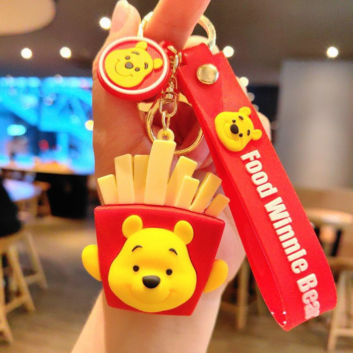 Wholesale Cartoon Foodie Creative Bear Couple Doll Pendant Keychain JDC-KC-ShuoT004