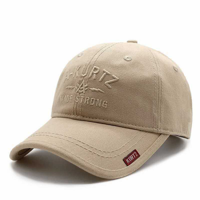 Wholesale Tourist hat, baseball cap, embroidered outdoor sports and leisure, simple and versatile, sun shading and sun protection, pure cotton
