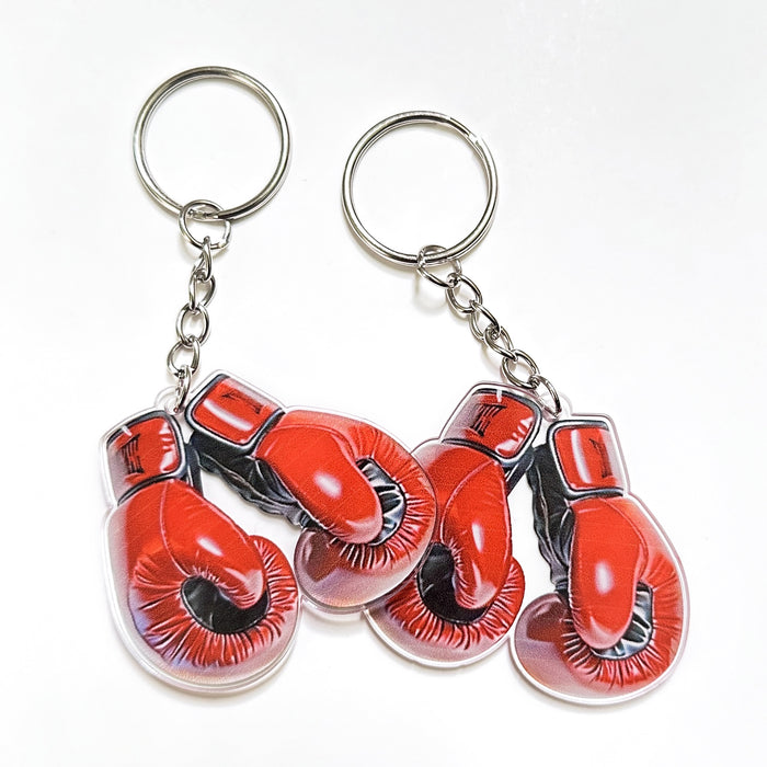 Wholesale Acrylic Boxing Keychain Hanging Cartoon Personality Creative Keychain Pendant for Boys Gift