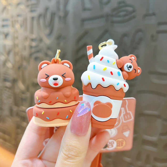 Wholesale Dessert  Cute Cartoon Doll Keychains