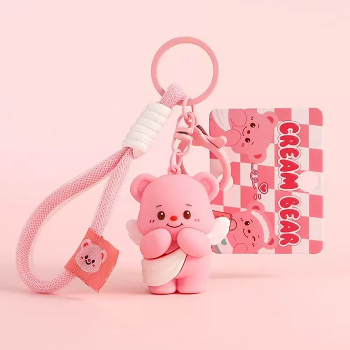 Wholesale Cute Cartoon Bear Stress-Relief Toy Keychain