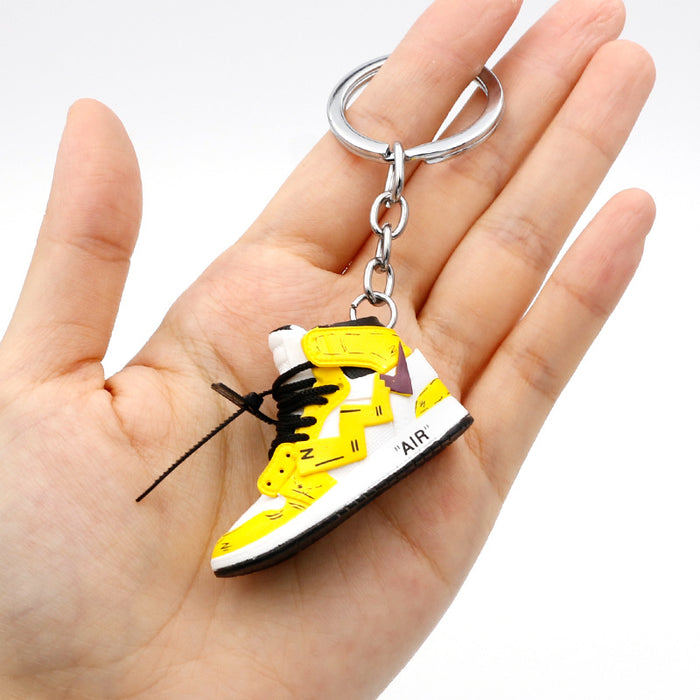 Wholesale PVC Mini Basketball Shoe Keychain JDC-KC-QLPing008