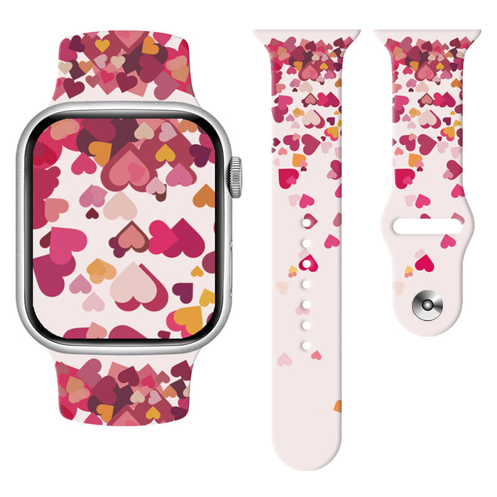 Wholesale Personalized Printed Silicone Watch Strap JDC-WD-NuoQi014