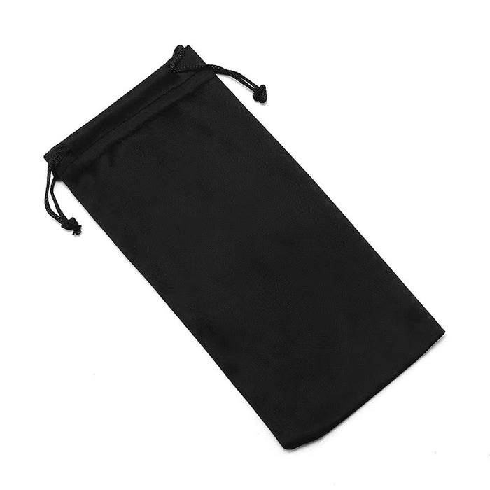 Wholesale Sunglasses PU leather box soft bag Sunglasses box fashionable black handheld portable glasses box