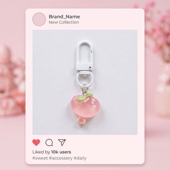 Wholesale Cute Ice Cream Keychain Plastic Color Bag Charm Car Key Accessory Fashion Gift For Women Girls