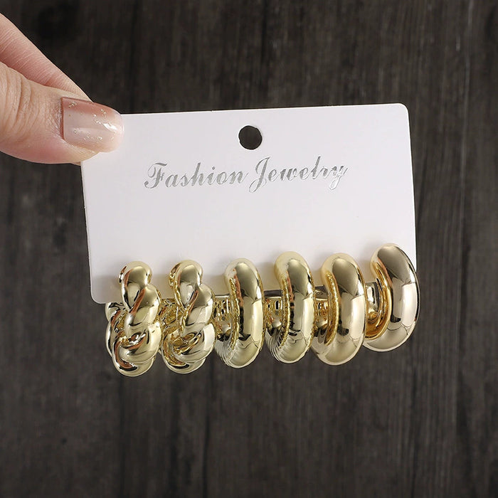 Wholesale Waterdrop oval earring set with simple temperament, high-end earrings, new earrings wholesale