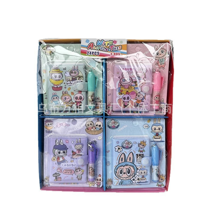 Wholesale Cute cartoon-themed portable pocket notebook with pen