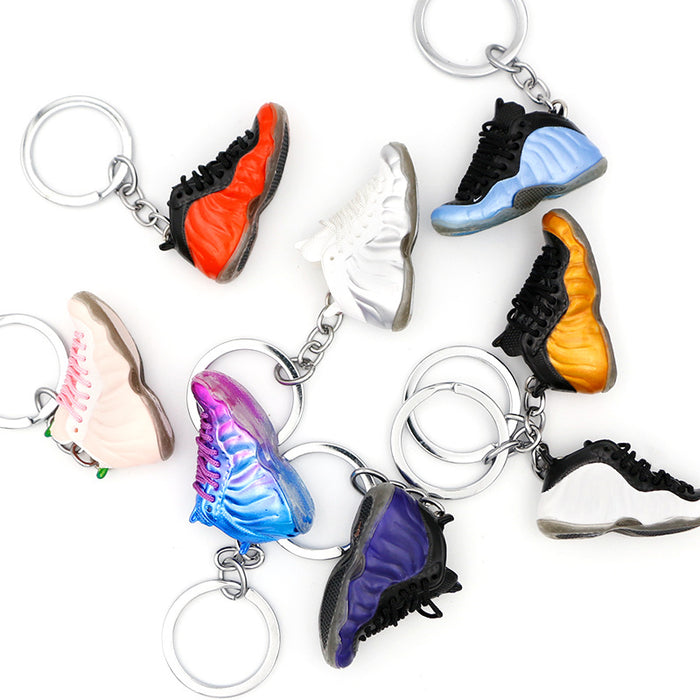 Wholesale PVC Basketball Shoe Model Keychain JDC-KC-QLPing014