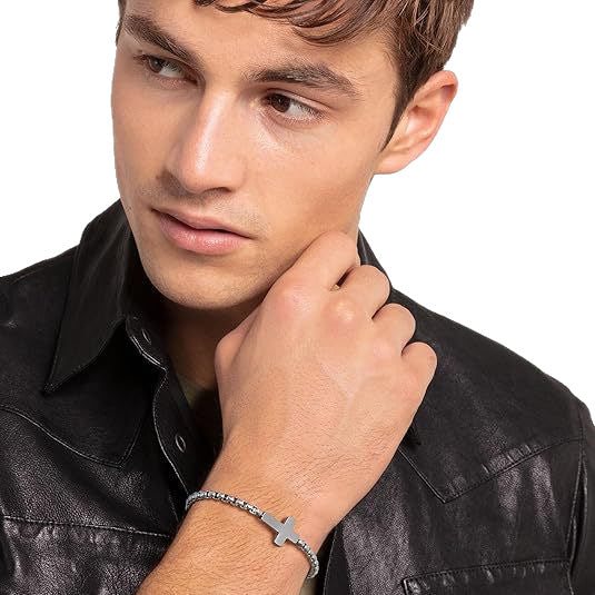 Wholesale Jewelry Wholesale Personalized Stainless Steel Cross Bracelet Paladin Bracelet