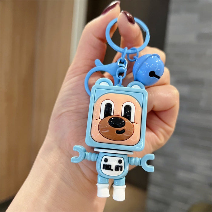 Wholesale Cute PVC cartoon puppy keychains