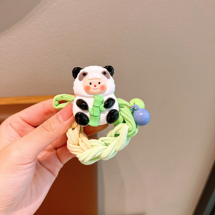 Wholesale Panda woven Hair Scrunchies