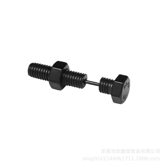 Wholesale Stainless steel cross screw earrings