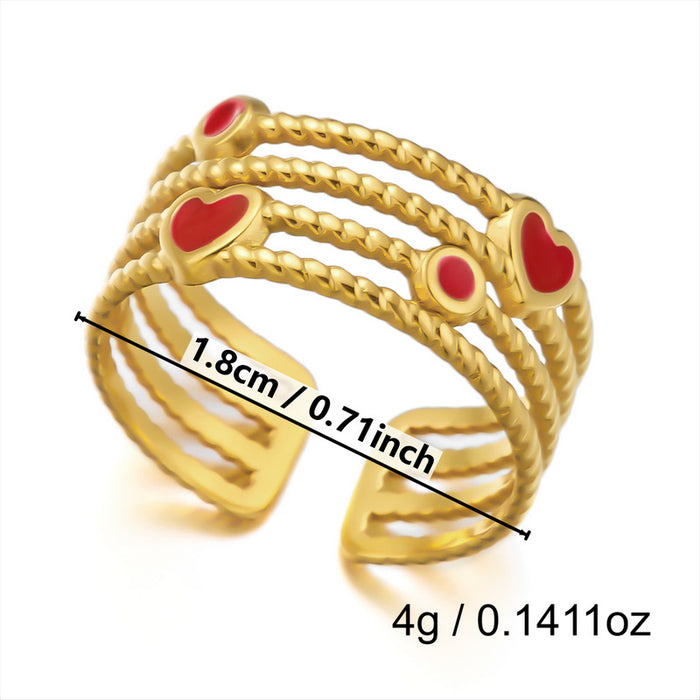 Wholesale Flower Sun Spiral Stainless Steel Open Ring Chic Fashion Jewelry Accessory
