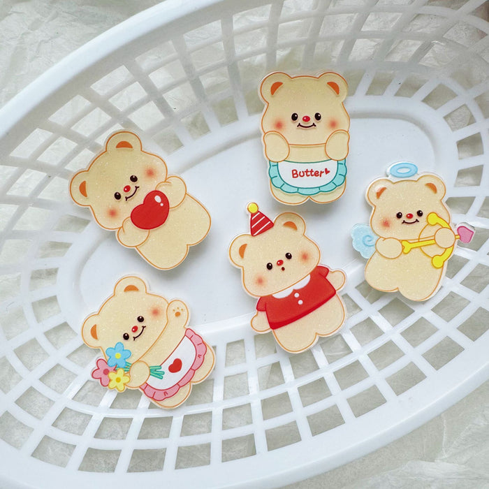 Wholesale  Cartoon Creative  Bear Hairpin Bangs Clip Side Clip Children Student Hairpin Hair Accessories