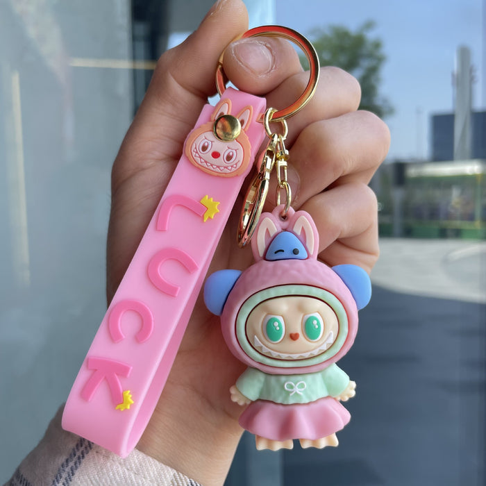 Wholesale Small Sheep Keychain Bag Pendant Doll Grabbing Machine Cartoon Doll Couple Small Gift