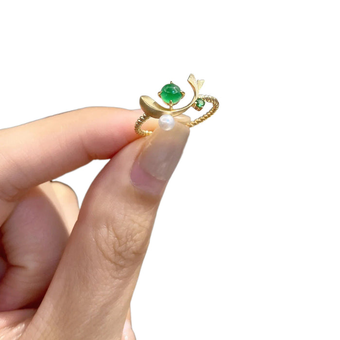 Wholesale Pearl ring, cute, niche, high-end, fashionable