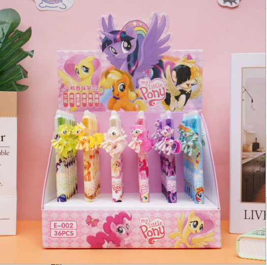 Wholesale Erasable blue cartoon children' s student press pen