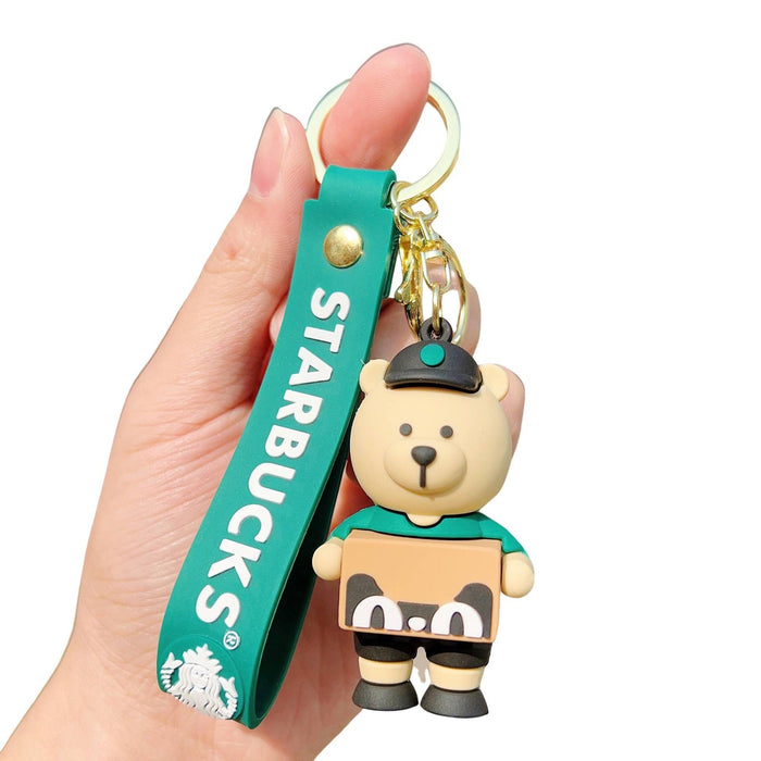 Wholesale Cute Bear Keychain Cartoon Pendant Car School Bag Hanging Gifts
