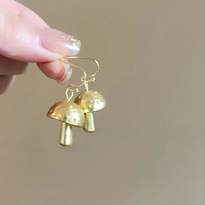 Wholesale Retro metallic butterfly earrings, high-end floral earrings, versatile, exaggerated, niche earrings