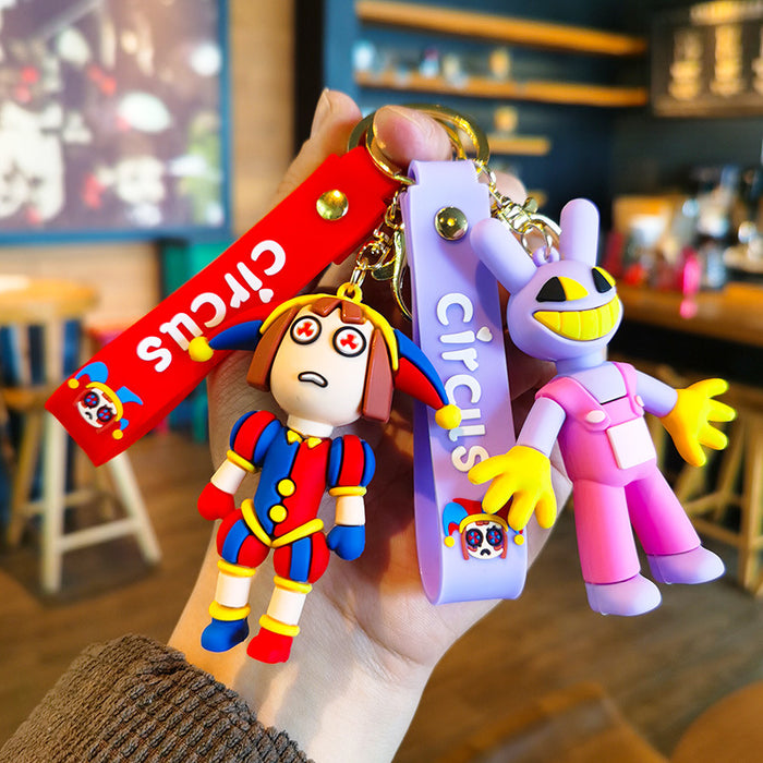 Wholesale Cartoon Silicone Doll Keychain JDC-KC-Tingm289