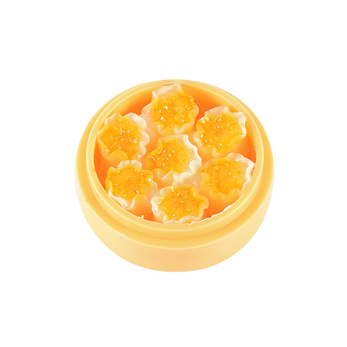 Wholesale Stylish Dim Sum Steamer Basket Keychain PVC Food Charm Car Key Accessory Gift MOQ≥3