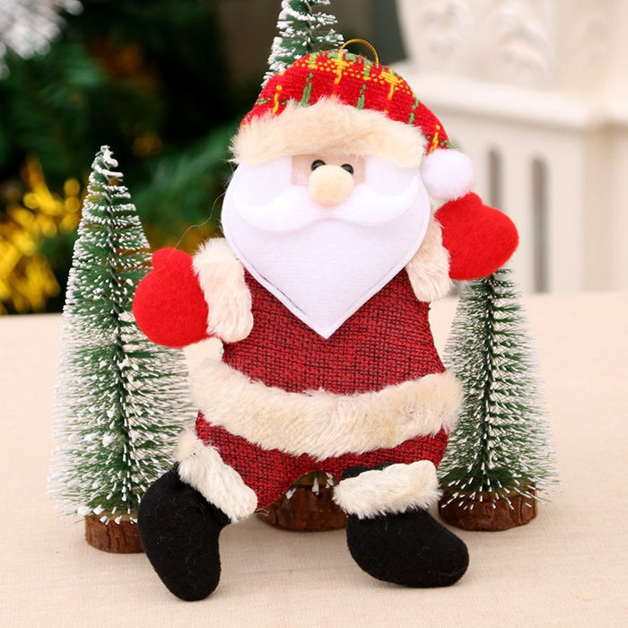 Wholesale Christmas Decoration Products Small Pendant for the Elderly Christmas Tree Accessories Fabric Small Pendant Gifts