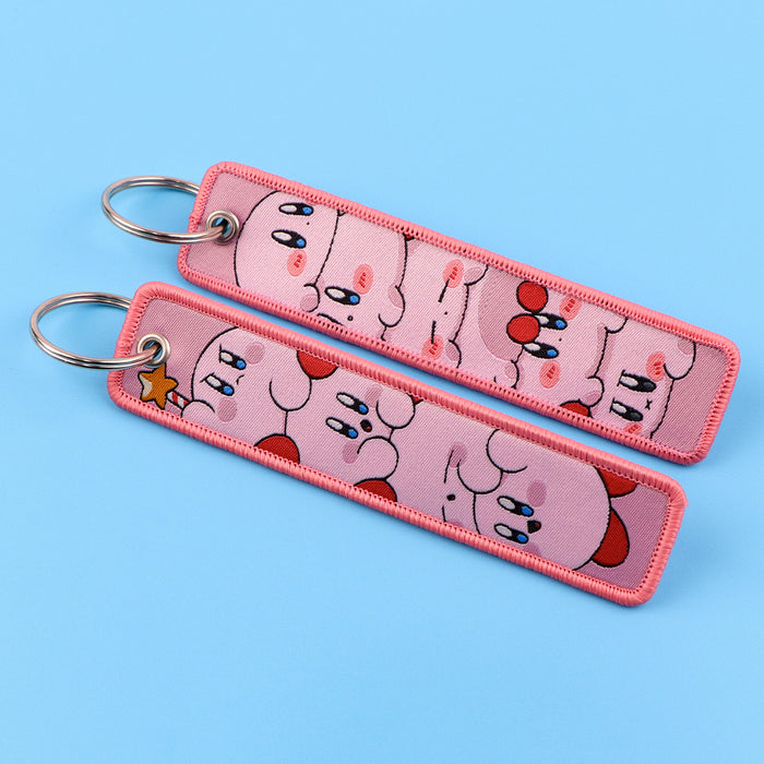 Wholesale Cartoon  Keychain  Woven Fabric Cute Accessory