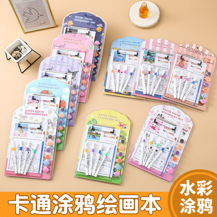 Wholesale DIY Plywood Watercolor pen Set