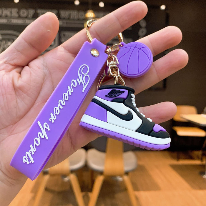 Wholesale Silicone Basketball Shoe Keychain JDC-KC-JuJi019