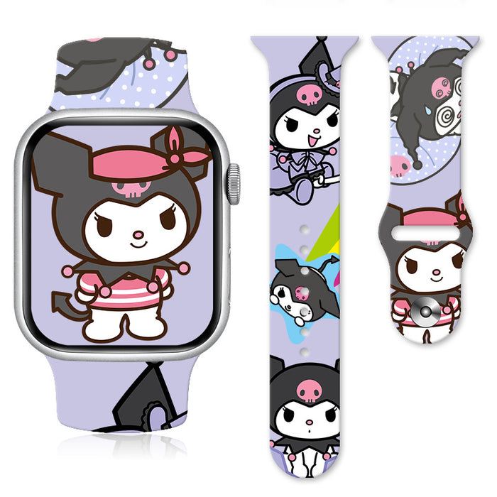 Wholesale Silicone Cartoon Printed Watch Strap JDC-WD-NuoQi008