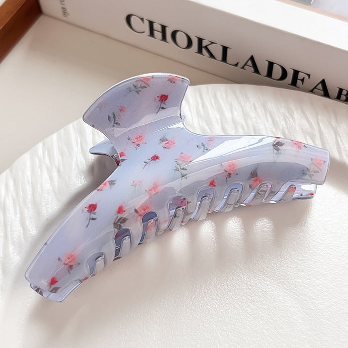 Wholesale PVC Plaid Claw Hair Clip - Retro Fashion Accessory