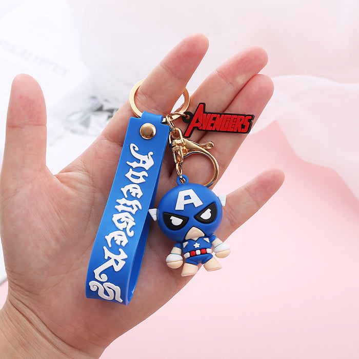 Wholesale Cute Cartoon Soft Rubber Doll Keychain JDC-KC-BoYue009