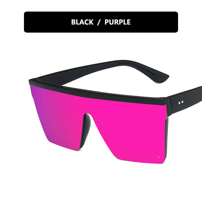 Wholesale Trendy large frame one-piece sunglasses, retro sunglasses