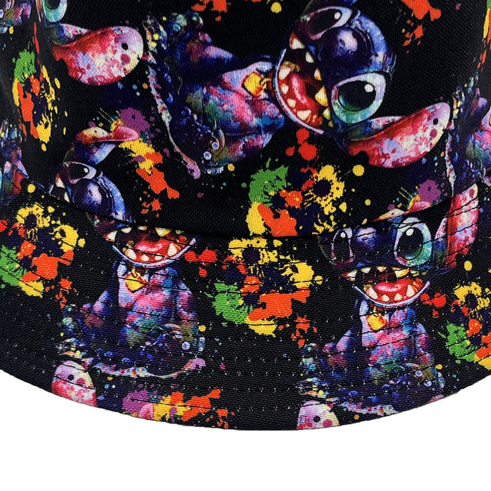 Wholesale New Graffiti Black Cartoon Printing Adult Bucket Hat JDC-FH-AXing029