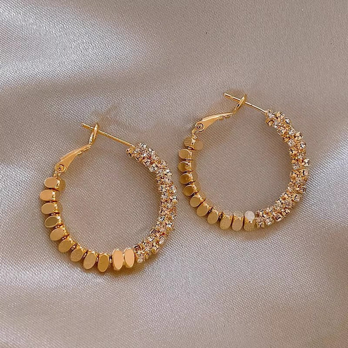 Wholesale Circle Alloy Earrings JDC-ES-PangD004