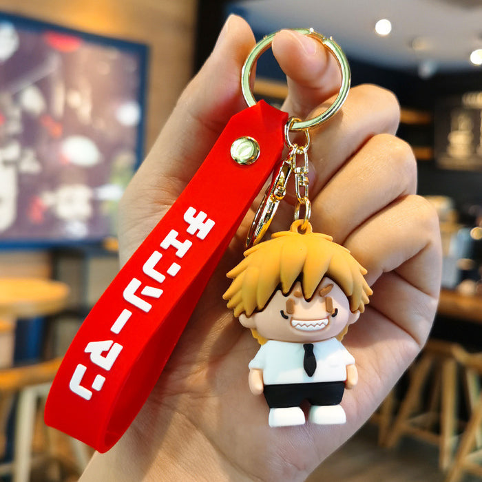 Wholesale Cartoon 3D Doll Rubber Keychain JDC-KC-Tingm040