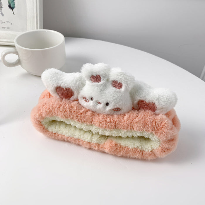 Wholesale Cute cartoon animal-shaped face wash headband