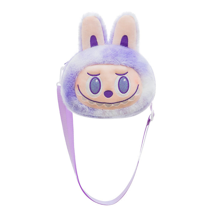 Wholesale Colorful Plush Shoulder Bag Plush Toy Cute Big-Headed Doll Girls and Children' s Bags