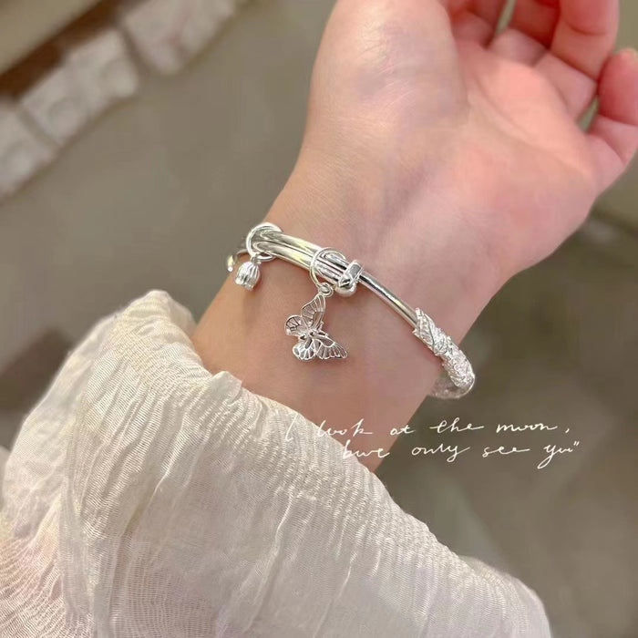 Wholesale Silver Bracelet Women's Solid Silver Bracelet Bracelet