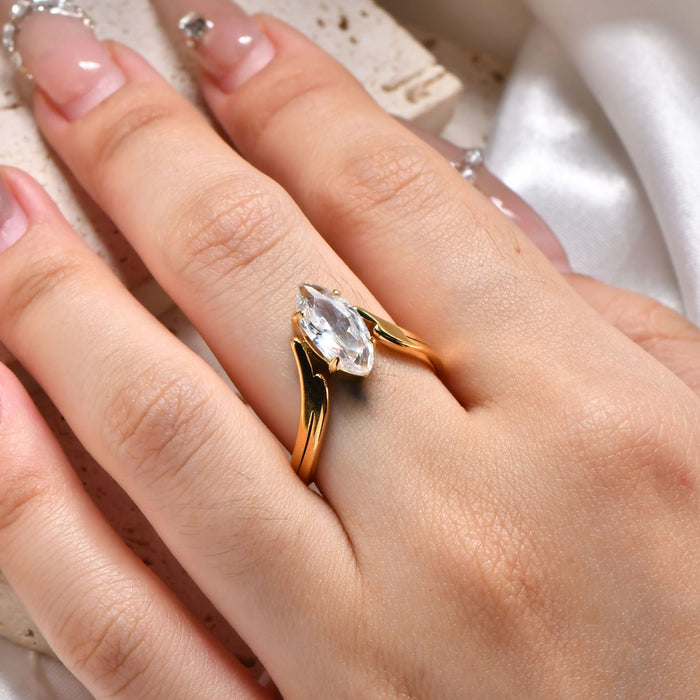 Wholesale Zircon Ring Titanium Steel Non-Fading