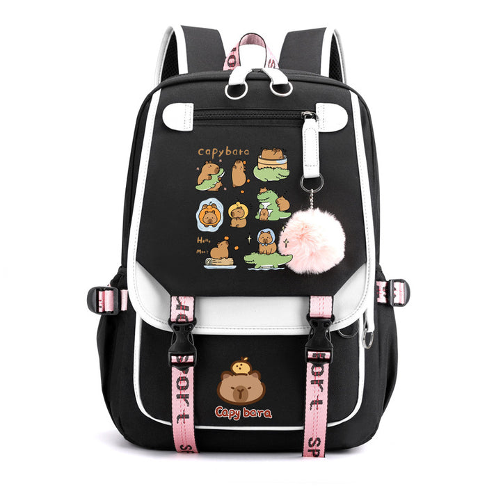 Wholesale Cute cartoon large-capacity backpack bag for boys and girls in elementary and middle school.
