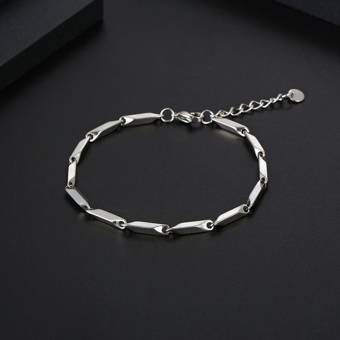 Wholesale  couple bracelet men and womenaccessories rhombus melon seed chain gift