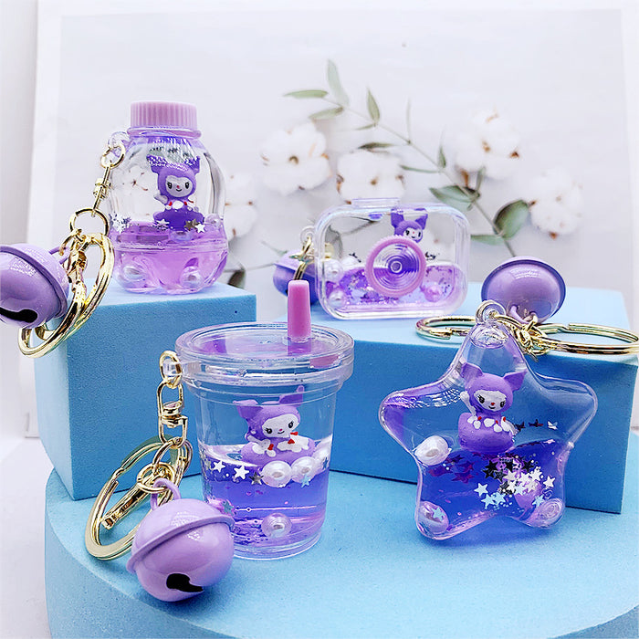 Wholesale Cartoon Acrylic Drift Bottle Keychain (S) JDC-KC-DiMeifei001