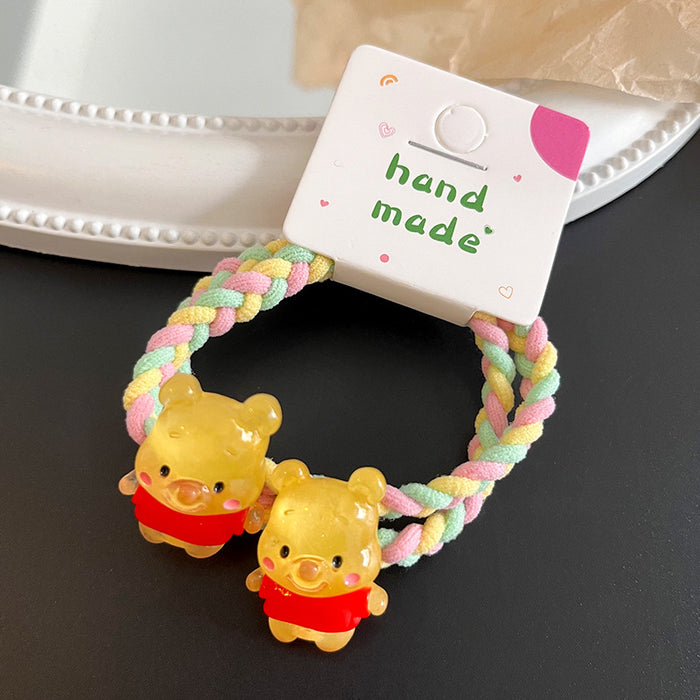 Wholesale Cartoon Braided Children Plastic Hair Band JDC-HS-Leiyang001