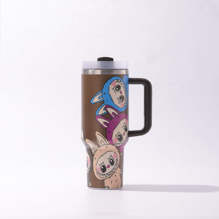 Wholesale 40oz Stainless Steel Tumbler with Handle and Straw Chic Drinkware MOQ≥2