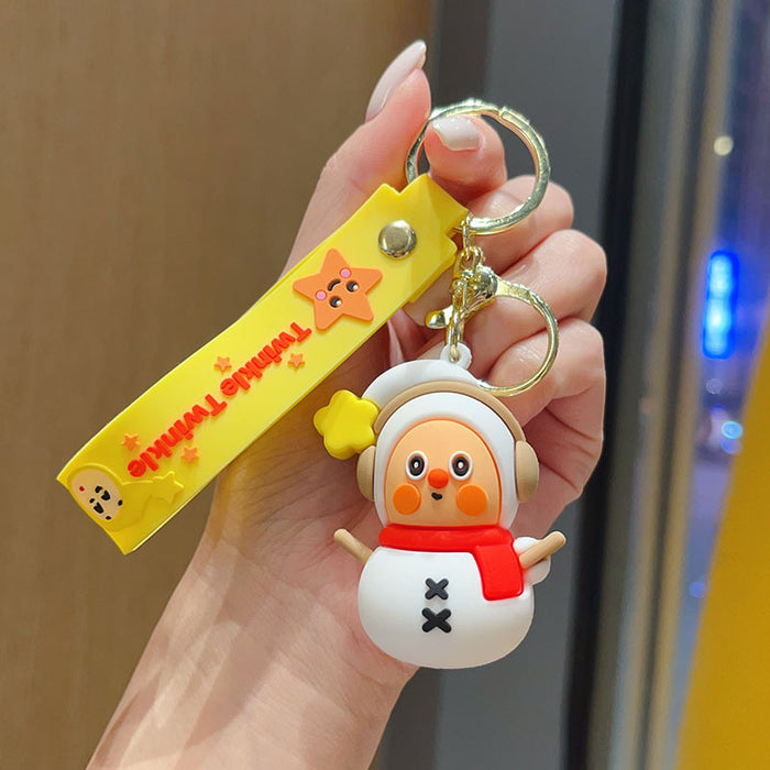 Wholesale Cartoon Star Character 3D PVC Keychain Bag Charm Stylish Student Backpack Pendant Birthday Gift Boutique Resale