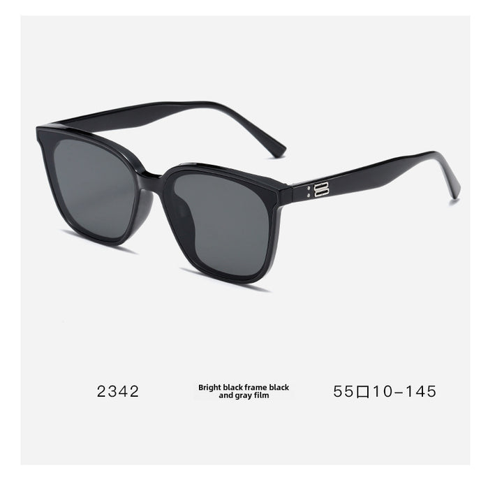 Wholesale Square sunglasses, high-end light colored sunglasses, summer sun shading retro sunglasses