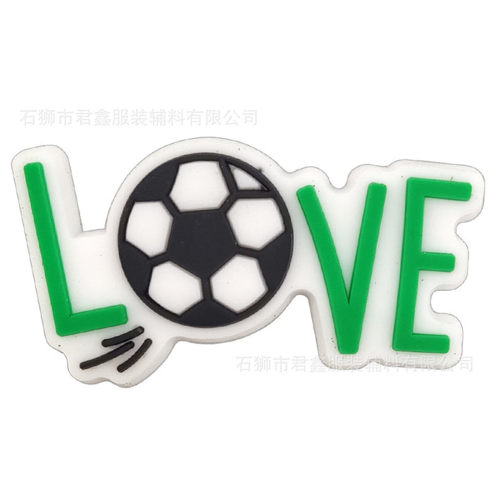 Wholesale 50pcs Football team standard Jersey Shoes Charms