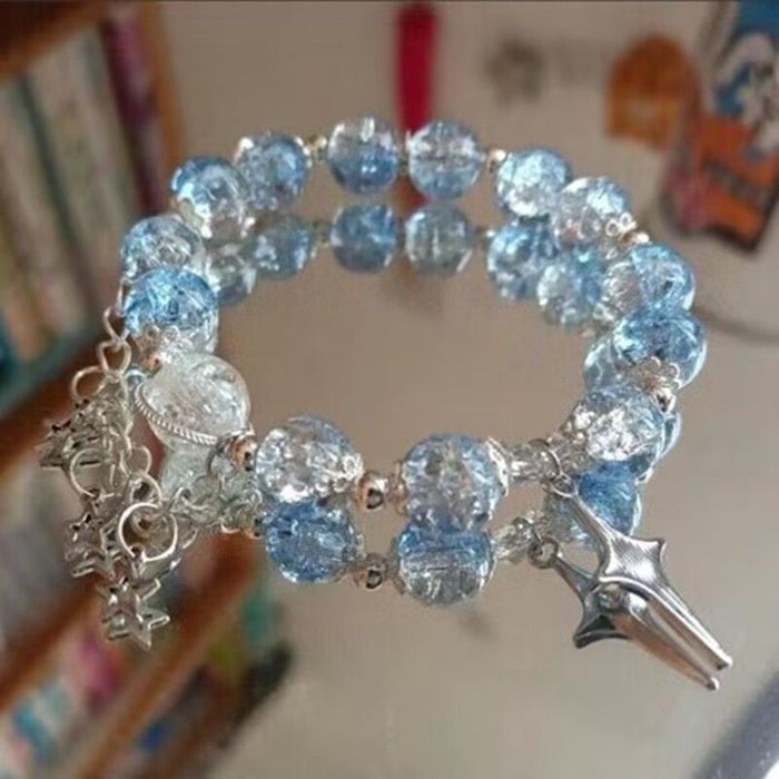 Wholesale Gradient Popcorn Glass Beaded Bracelet Women's