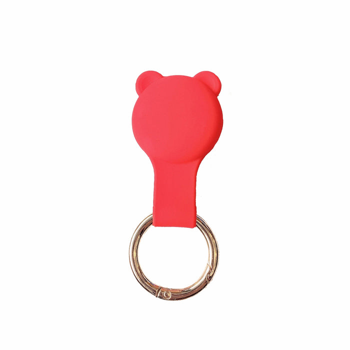 Wholesale PVC Tracking Anti-lost Artifact Soft Bear Ears Protective Cover Keychain JDC-KC-BLT001